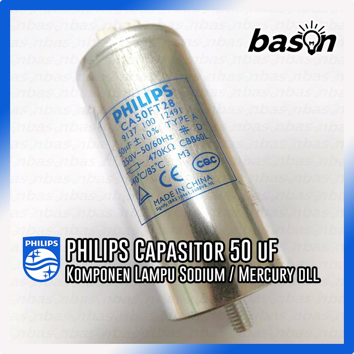 Philips Capasitor - 50 uF - CA 50FT28