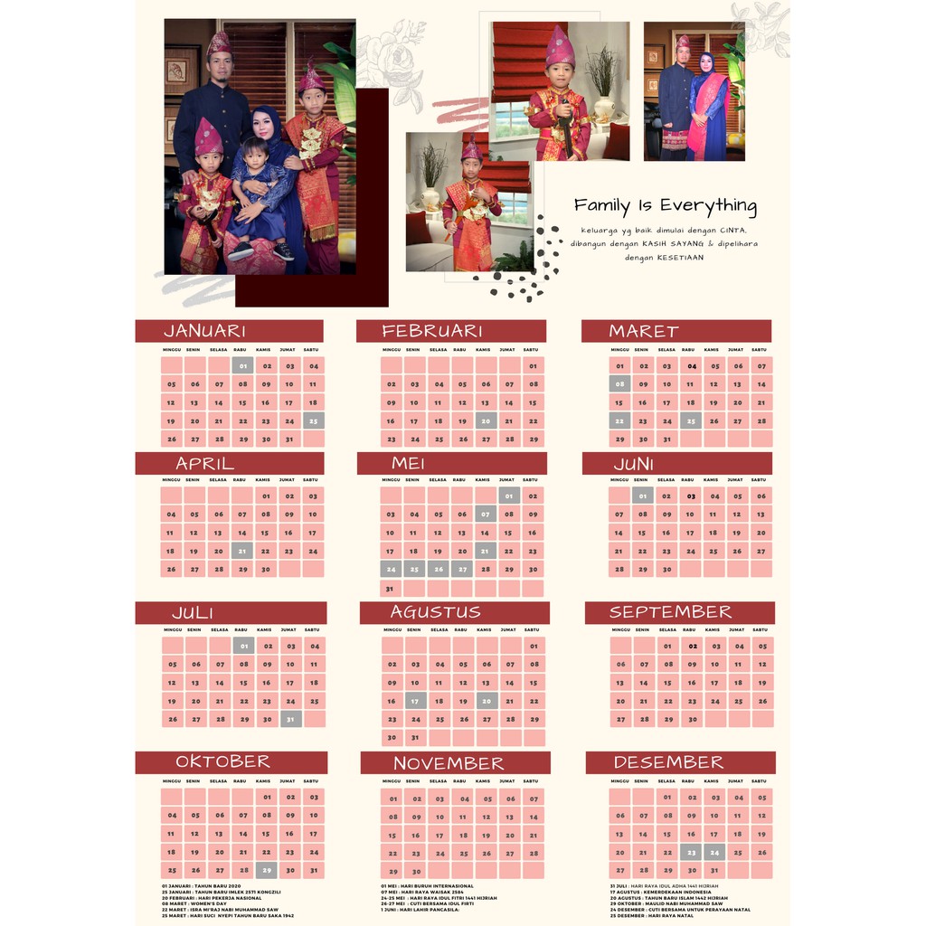 

BEST SELLER !!! KALENDER 2020 COSTUME