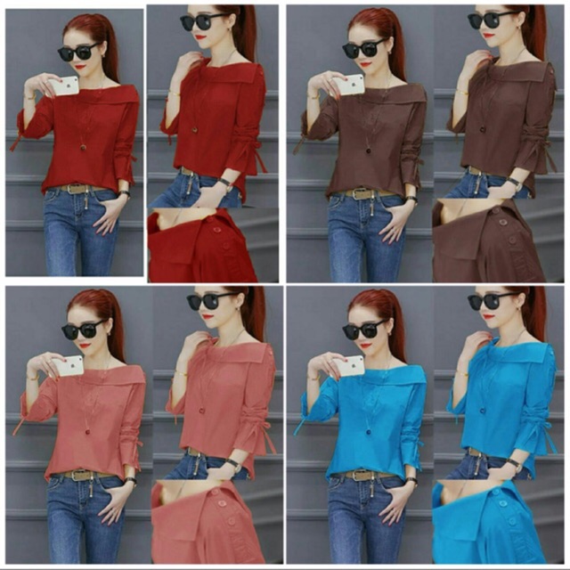 READY 11 WARNA Blouse felancy Termurah /BLOUSE WANITA KEKINIAN