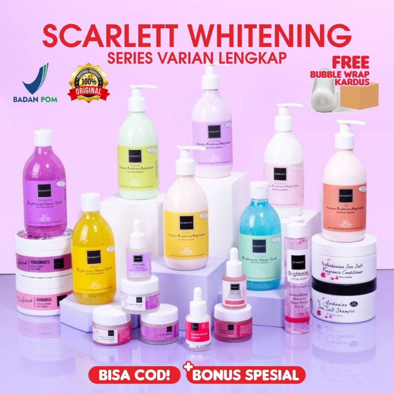 SCARLETT WHITENING Series Paket Lengkap Scarlet By Felicya Angelista