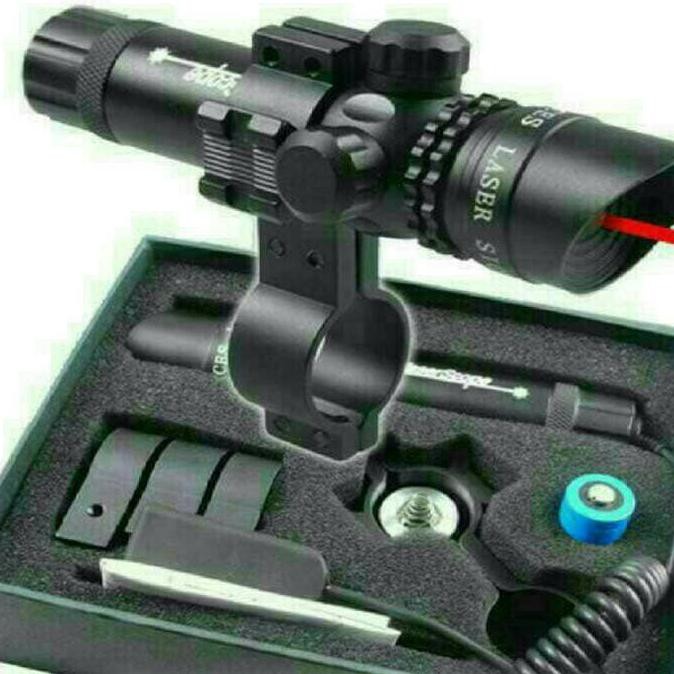 LASER SCOPE GREEN DOT / LASER SENAPAN ANGIN SINAR WARNA MERAH | Mainan & Hobi | Aksesoris Airsoft