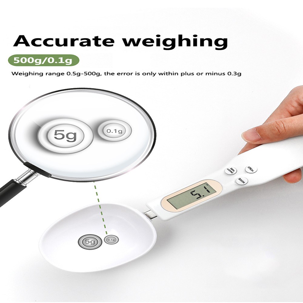 Sendok Takar Digital Elektrik Dengan Layar LCD 0.1-500g