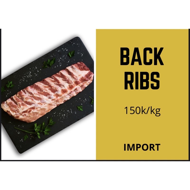 

babi back ribs import 1 kg