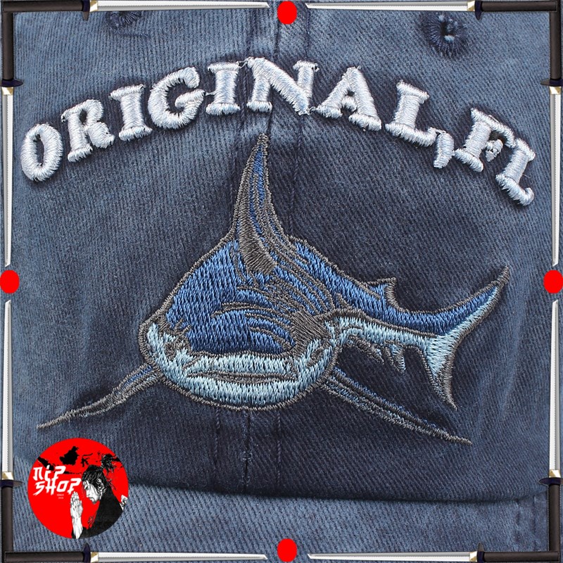 Topi Baseball Cap Snapback Model Shark Original FL - P1 - Navy Blue