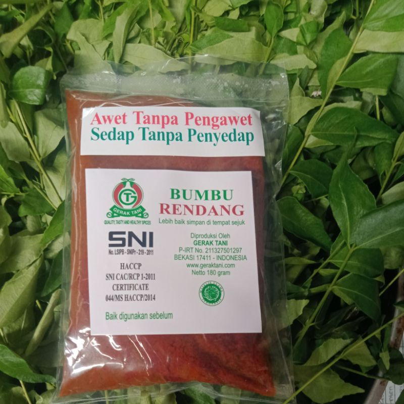 

Bumbu rendang gerak tani ukuran 180 gr