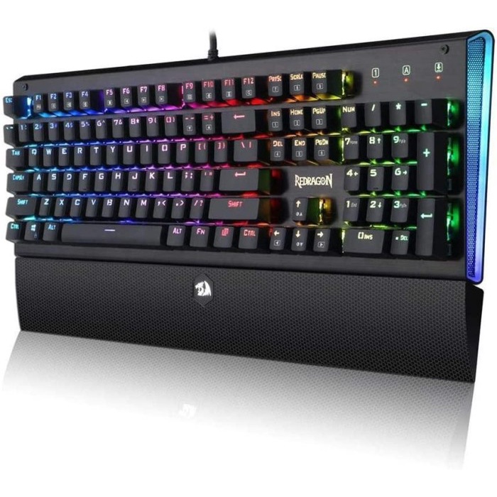 Keyboard Gaming Redragon Mechanical Palm Rest RGB Aryaman K569 RGB