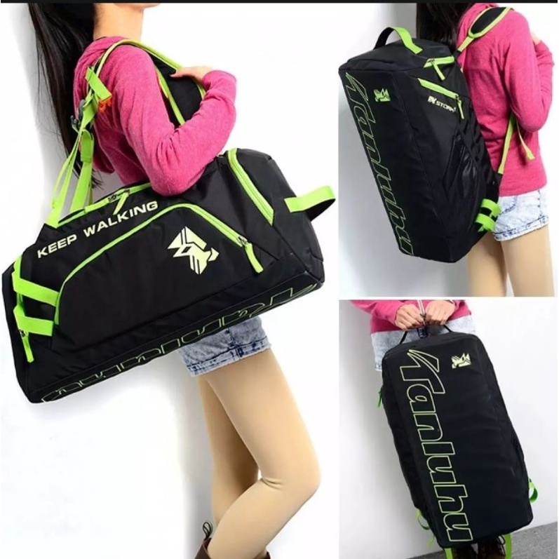 Rayhana - Tas Travel Wanita Travel Bag Duffel Waterproof Tas Jinjing Tas Olahraga Portable