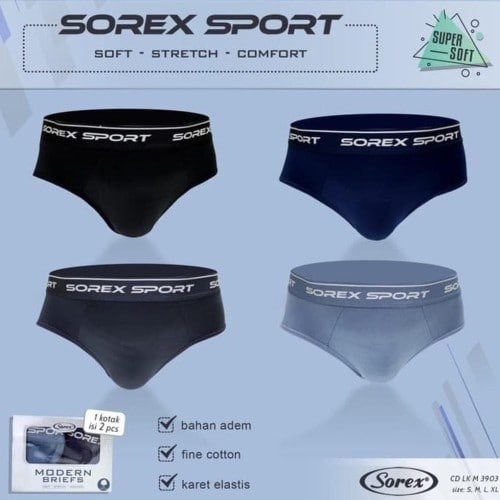 CD Pria Sorex | CD Pria Sport | CD Pria Sorex M3903 | CD Pria Sport Celana Dalam Pria SBSKEBONSARI