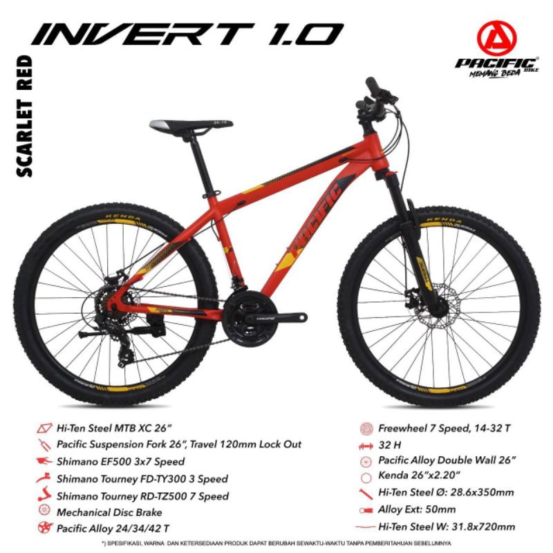 TERmurahsepeda gunung/sepeda dewasa/mtb 26 inch/pacific/aviator/sumax/fastron/atlantis/unity/Trendy 