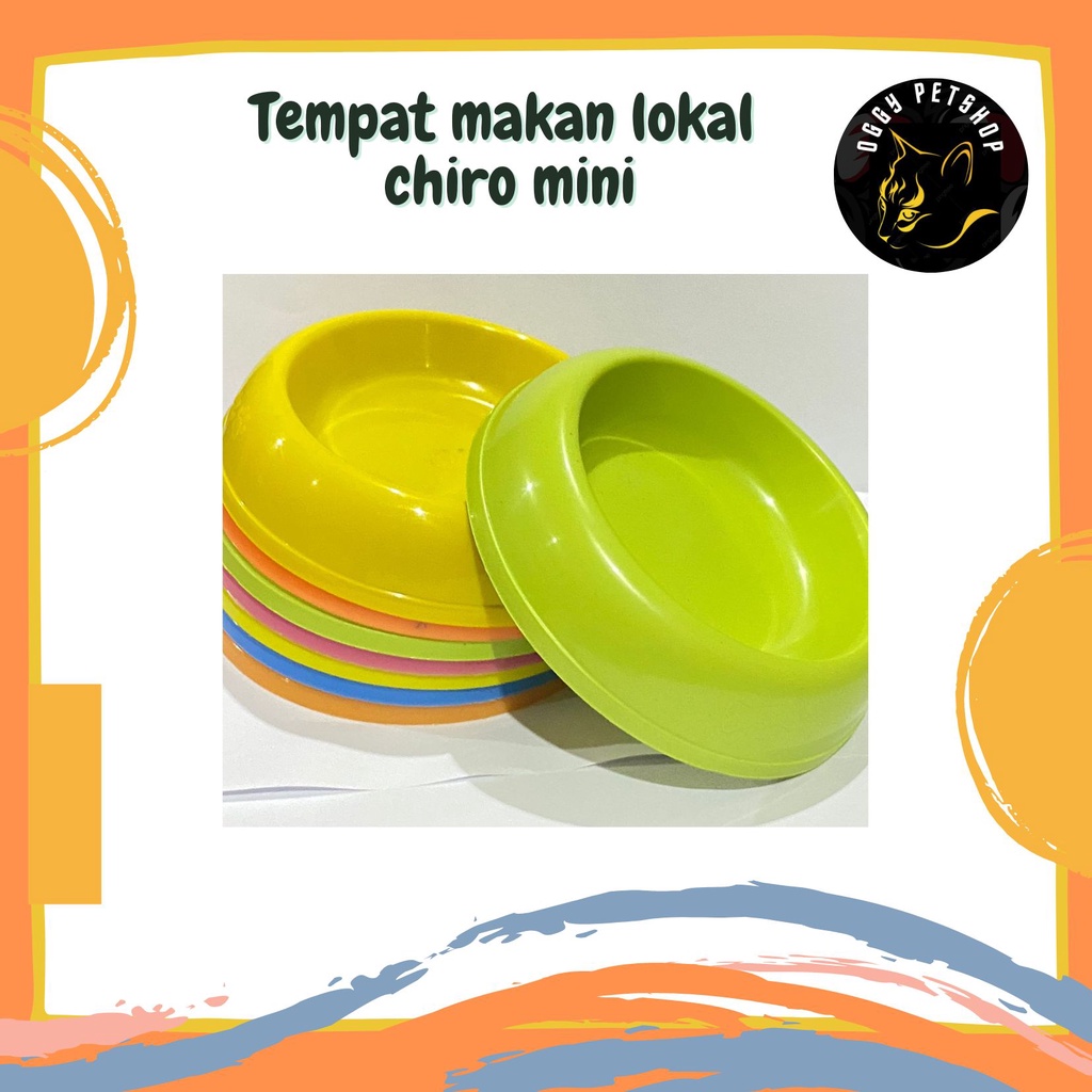 Tempat Makan lokal Single Mini Chiro type 3 untuk Puppy | Kitten