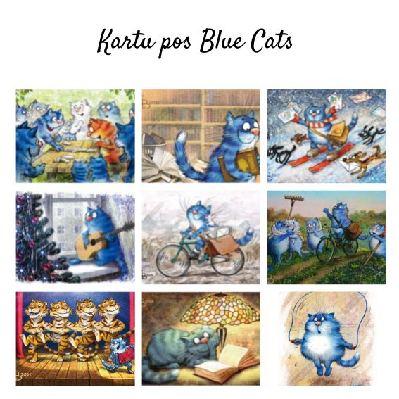 

Blue Cats Postcard series JunDW