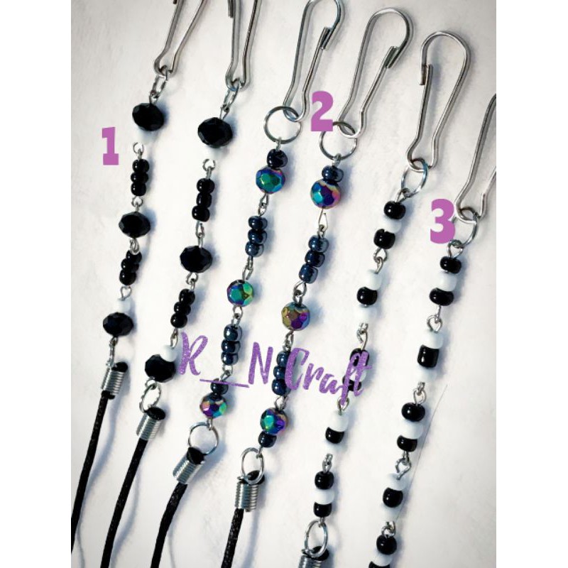 Strap masker hijab / Tali masker hijab / Gantungan Masker hijab /Kalung masker hijab/Strep masker