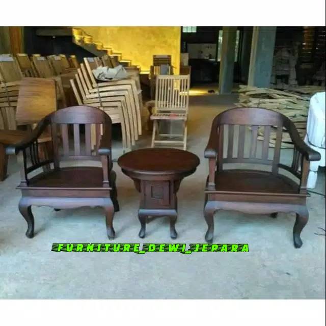 kursi teras jati klasik lenong