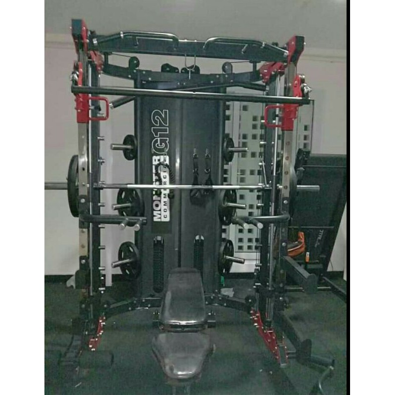 Alat gym monster G 12 multifungsi /alat fitnes gym smith machine multifungsi