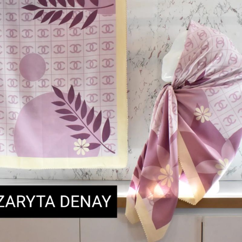 JILBAB SEGIEMPAT DENAY MOTIF CHANEL//JILBAB SEGIEMPAT MOTIF TERBARU//JILBAB SEGIEMPAT MOTIF BAHAN VO