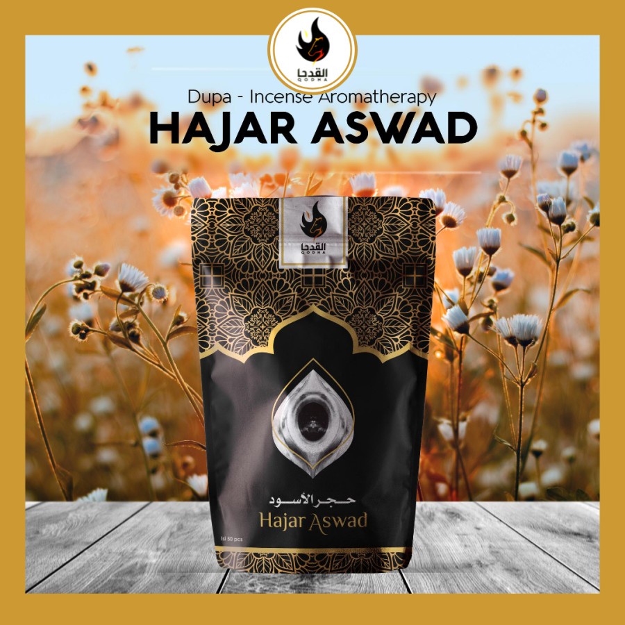 Bukhur Buhur Dupa Kerucut Aromaterapi Qodha isi 50 Pcs Aroma HAJAR ASWAD