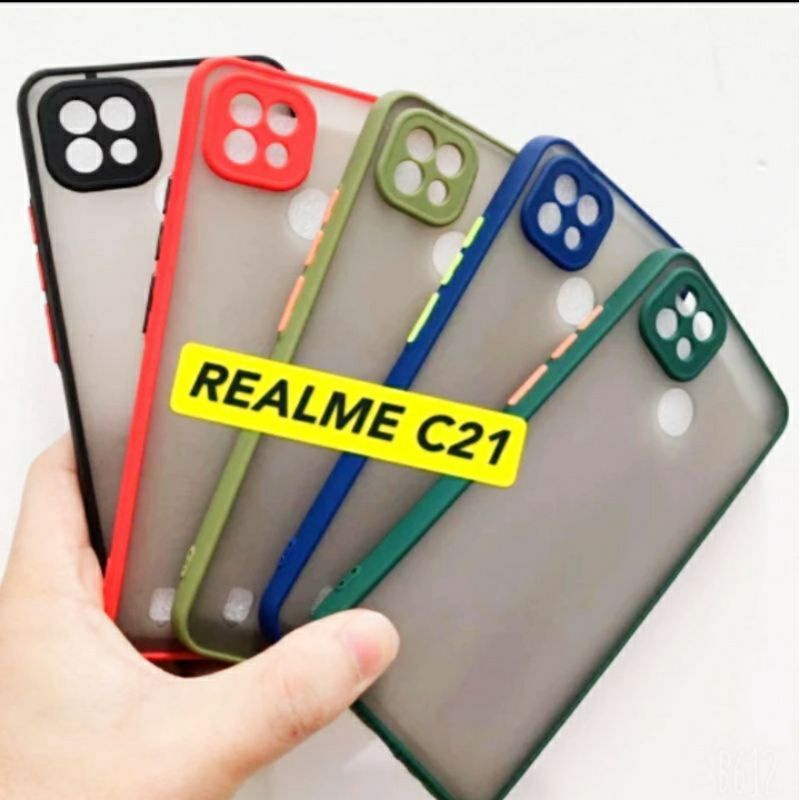 Realme C21 C21y C15 Cover Dove lis Warma Soft Case