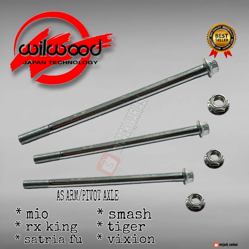 As Arm / Pivot Axle Wilwood Mio,Rx king,Satria FU,Smash,Tiger,Vixion