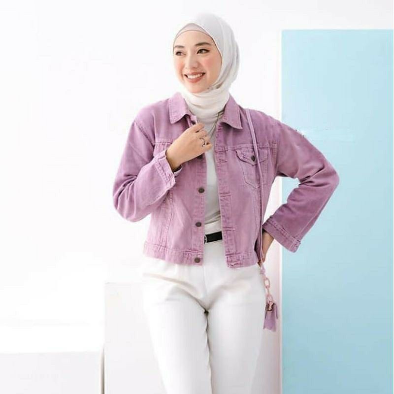 Jaket Jeans Wanita Biondy Original Product