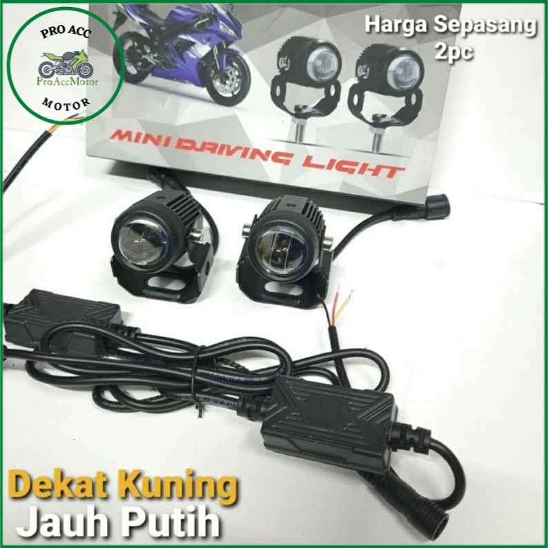 Lampu tembak D2 laser superbright hi low putih kuning mini LED NMAX 2020 NMAX AEROX ADV LEXI PCX Dll