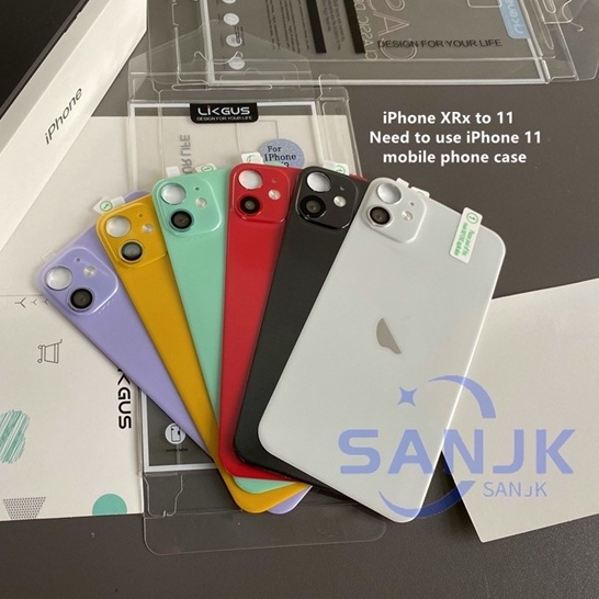 Free mobile phone case Apply to （ For iPhone XR changed to 13 ）（ For iPhone XS MAX / 11 / 12 Change to 12 Pro ）casing ponsel lubang presisi