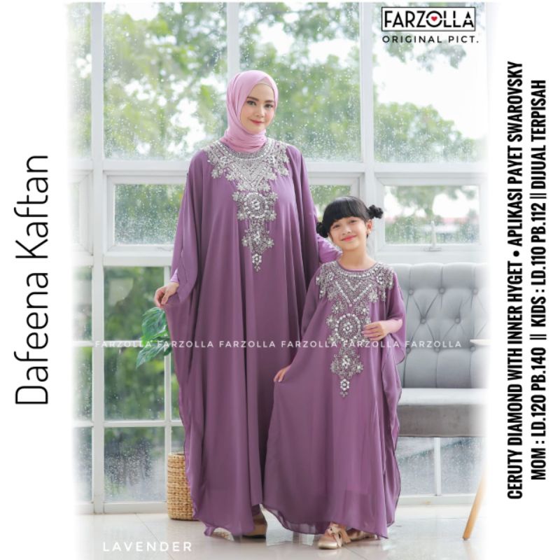 BAJU KAFTAN COUPLE TERBARU MURAH KEKINIAN /KAFTAN COUPLE MOM KIDS IBU ANAK / KAFTAN CERUTY
