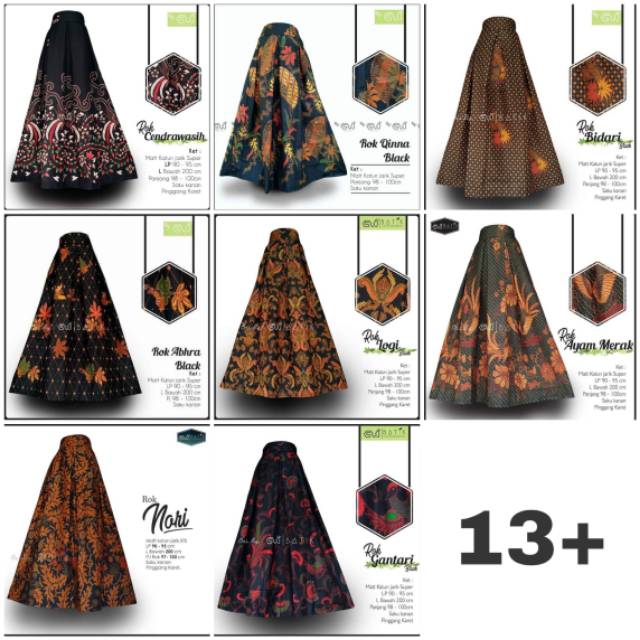 Rok Sogan Ima By SVJ Rok Sogan Batik Modern Klasik Rok Payung Batik Lawasan