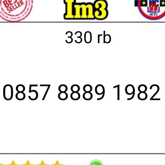 Kartu Perdana IM3 Seri Tahun 1982 - 0857 8889 1982 hoki LRI 518