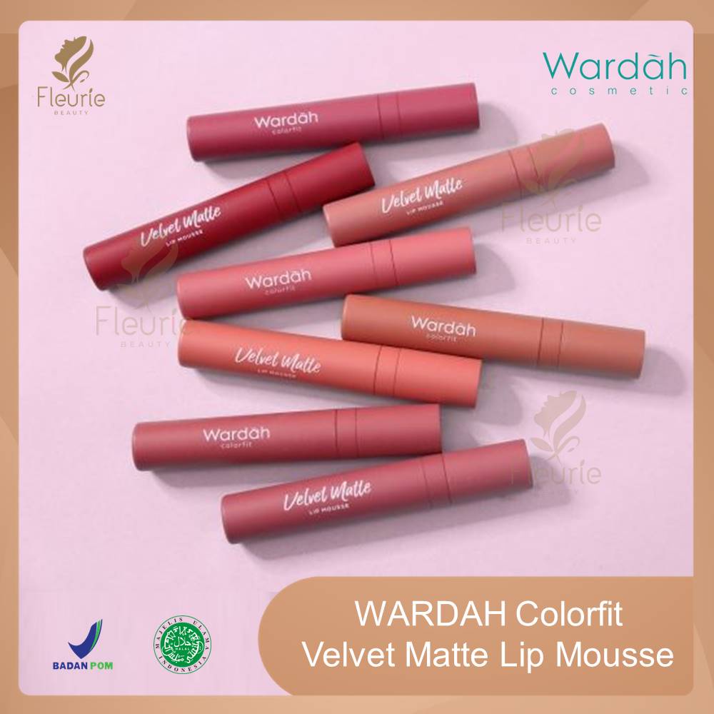 Wardah Colorfit Velvet Matte Lip Mousse - Lipstick Cair Halal Original BPOM