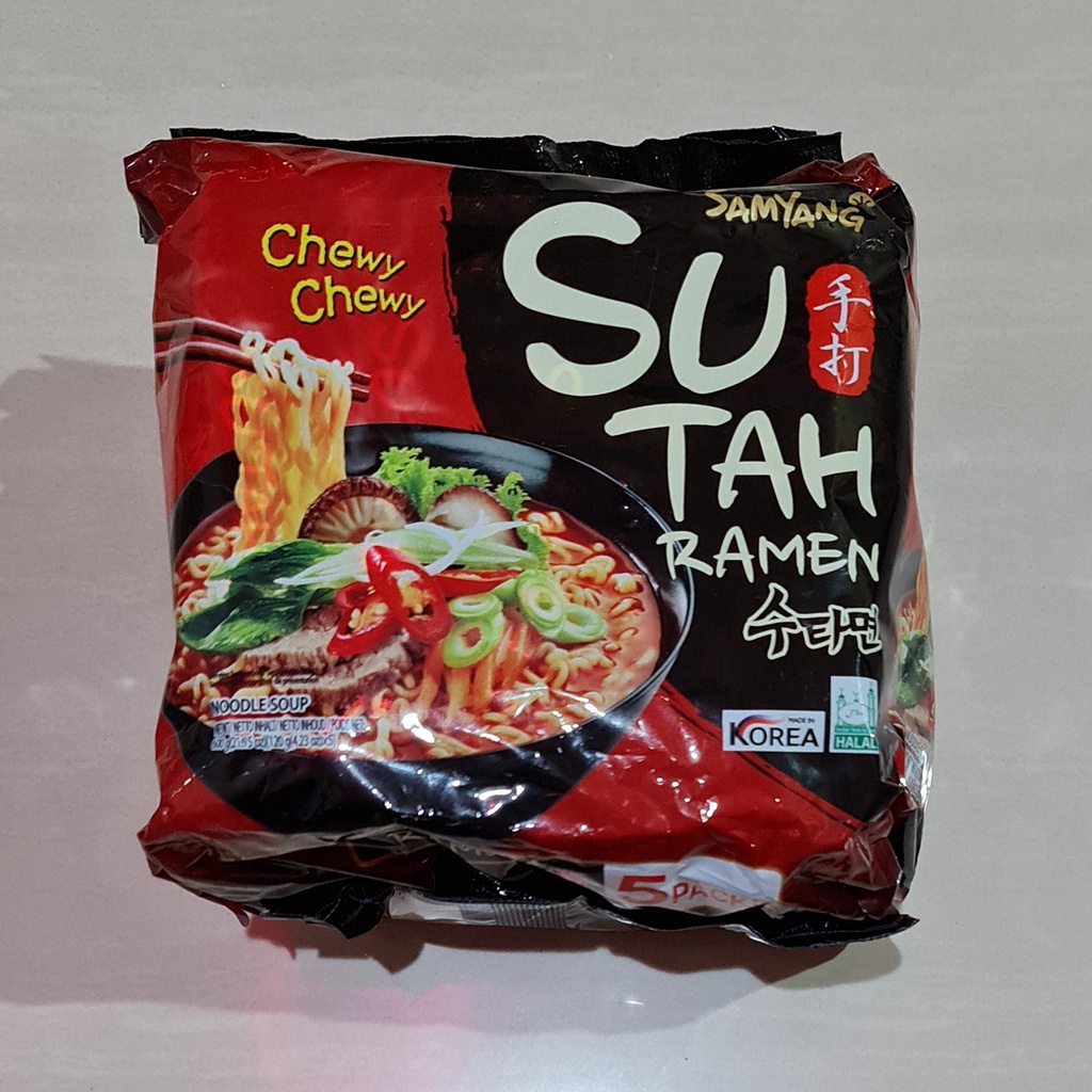 Samyang Chewy SuTah / Su Tah Ramen Noodle Soup 5 x 120 Gram