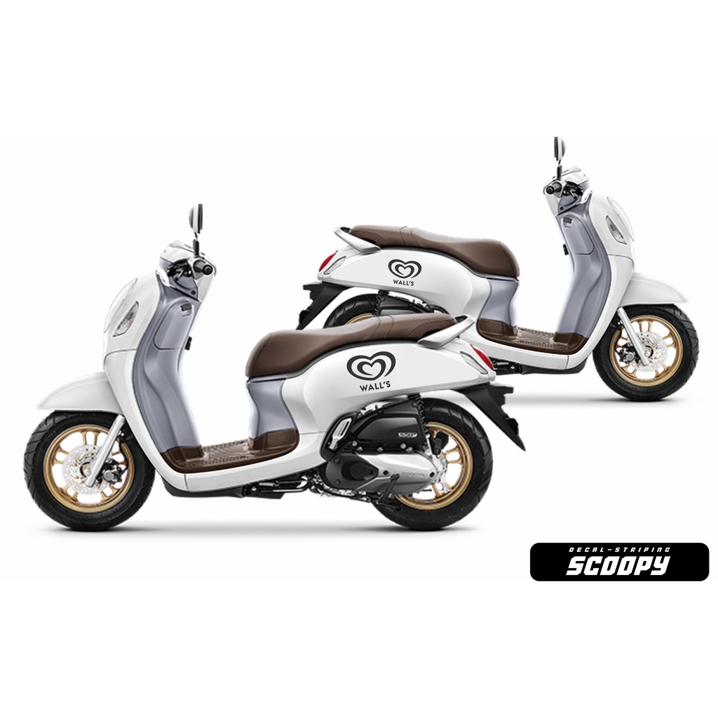 STICKER CUTTING SCOOPY MOTIF WAL'S / STICKER SCOOPY CUSTOM/ STICKER CUTTING SCOOPY TERMURAH-D31-2022