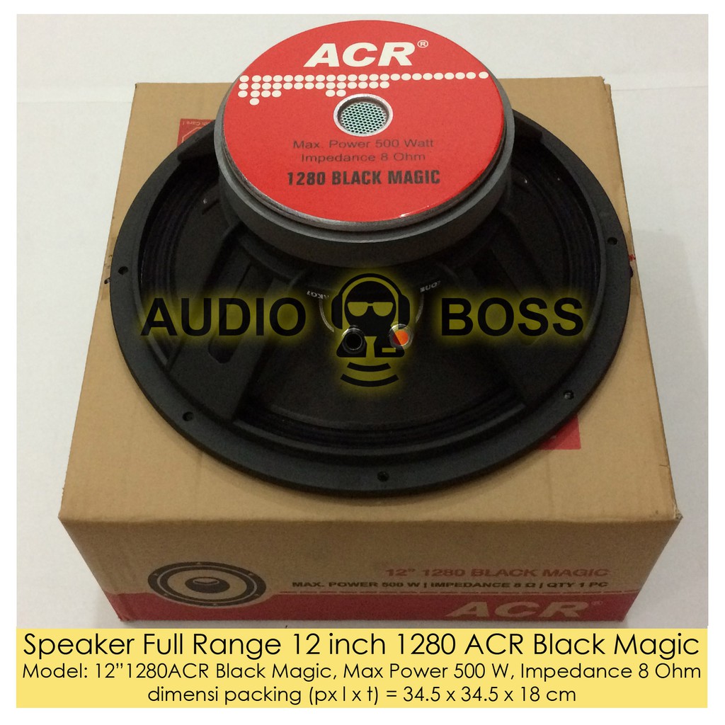 Jual Speaker Full Range 12 Inch 1280 Acr Black Magic Full Range Acr 8 1280 Black Magic Indonesia Shopee Indonesia