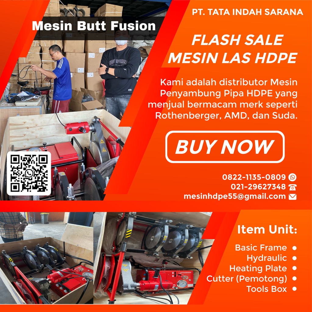 Mesin Las Pipa Hdpe SHDS 160 | Mesin Pipa Hdpe 1,5 - 6 inch Manual