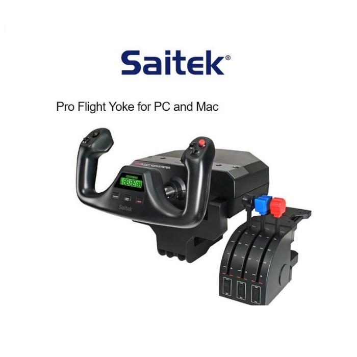 Saitek Flight Yoke - for PC and windows/Mac