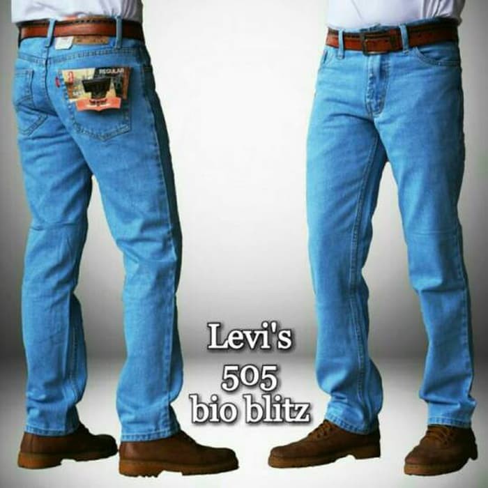 Delaux Store Celana Jeans Panjang Pria Reguler / Celana Lepis Standar Laki-Laki Ukuran 28-38 Premium