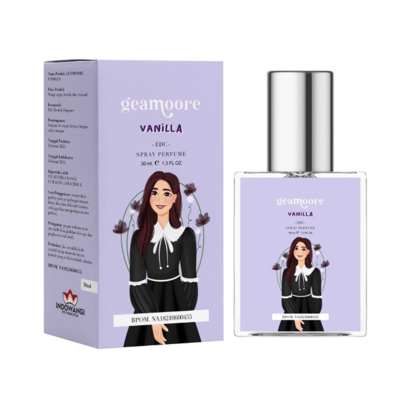 GEAMOORE BPOM INSPIRED PARFUM 30 ML-Vanilla 30ml