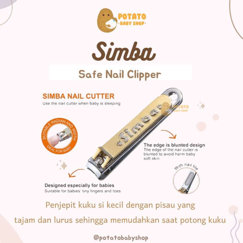 Simba Safe Nail Clipper - Gunting Kuku Anak