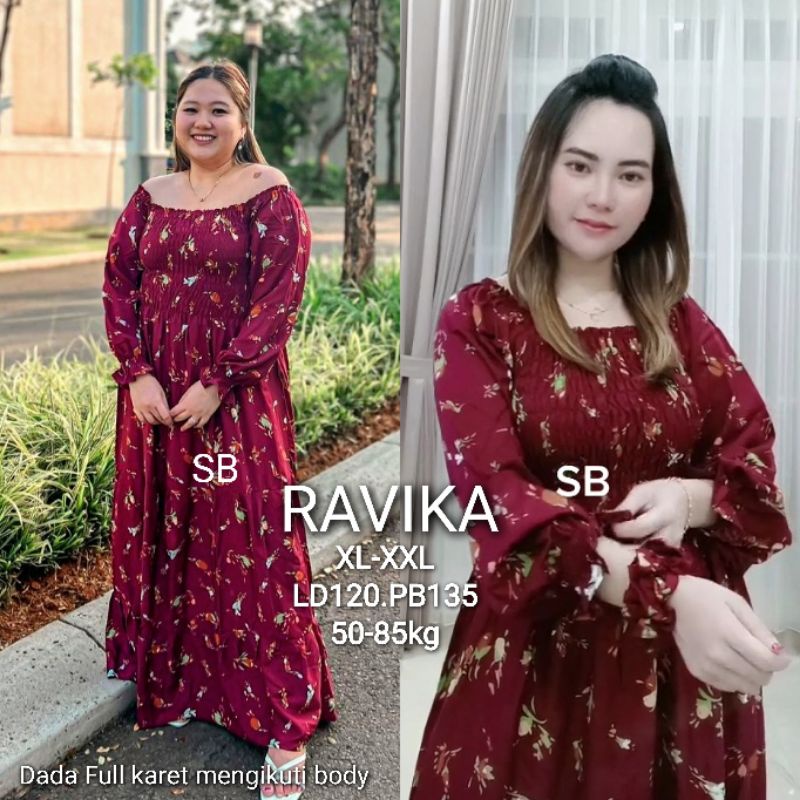 Dress bali ravika jumbo dress canda jumbo xxl ld 120 baju jumbo