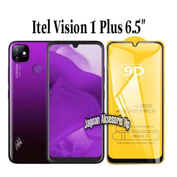 KOREAN Tempered Glass Itel Vision 1 Plus 6.5 inchi FULL SCREEN TG 5D 9D 21D FULL GLUE