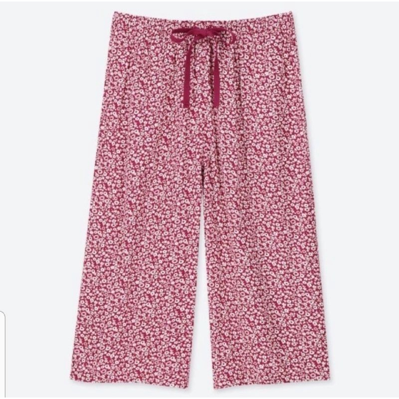 Branded Original Uniqlo 7/8 Celana Kulot Red (Sisa Export)