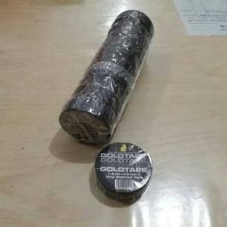 

ISOLASI / SOLATIP HITAM KABEL LISTRIK PVC GOLDTAPE MINI