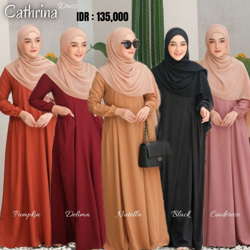 CHATRINA DRESS READY STOCK