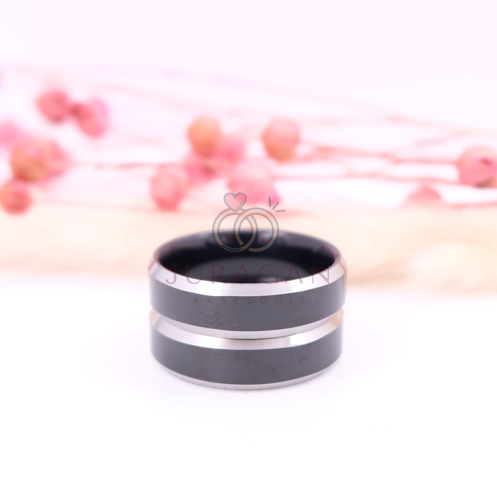 [UKIR NAMA + BOX HATI] Cincin Couple BUCIN Titanium M52 BONUS Gelang Couple