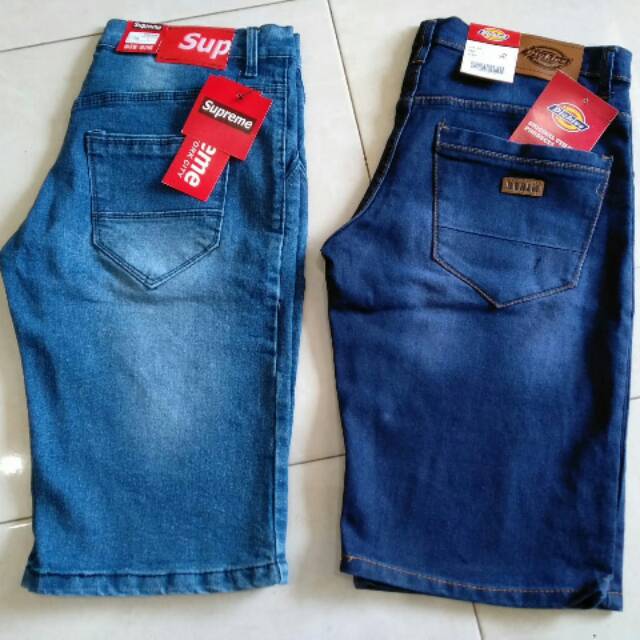 Jeans biru 27-32 / jeans pendek / celana pendek / celana murah / celana pria / celana distro / jeans