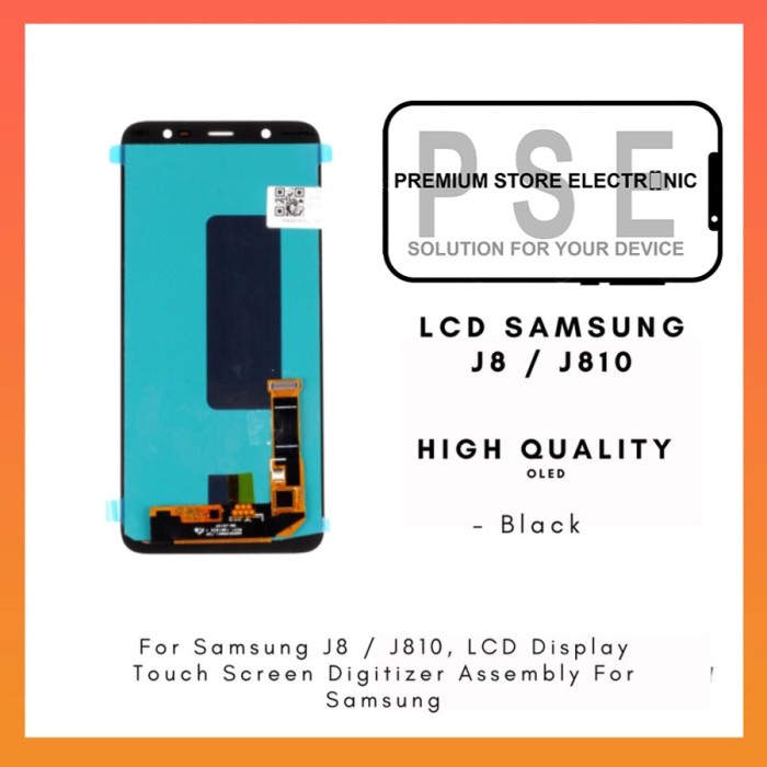 LCD Samsung J8 J810 2018 OLED Fullset Touchscreen Garansi 1 Bulan