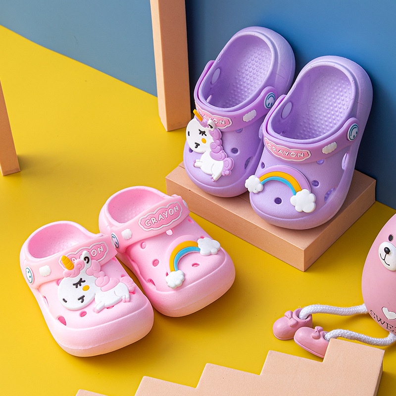 1234OS - Sandal Anak Perempuan Karet UNICORN Import.