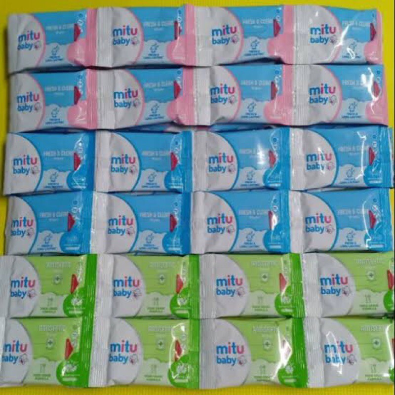 Tisu basah Mitu kecil 4 lembar