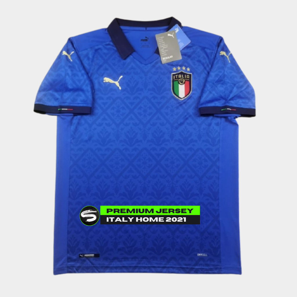 PREMIUM JERSEY SEPAK BOLA JERSEY NEGARA JERSEY EURO ITALIA HOME 2021
