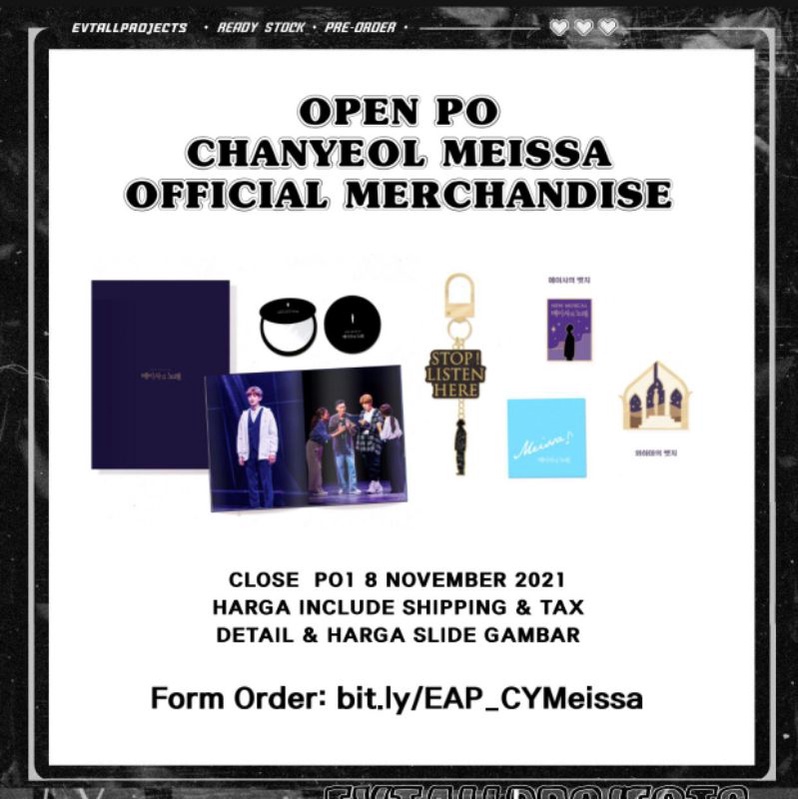 [READYSTOCK & Plnasan] CHANYEOL MEISSA OFFICIAL MERCHANDISE