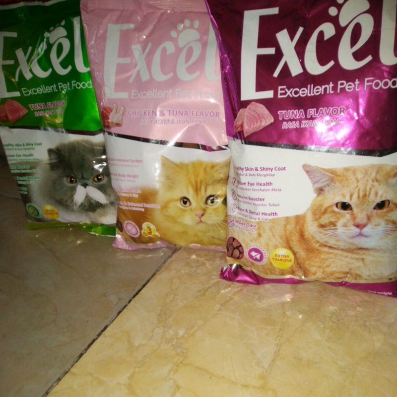 Excel Rasa Tuna bentuk Donut/Ikan 500 Gram- Makanan Kucing Murah